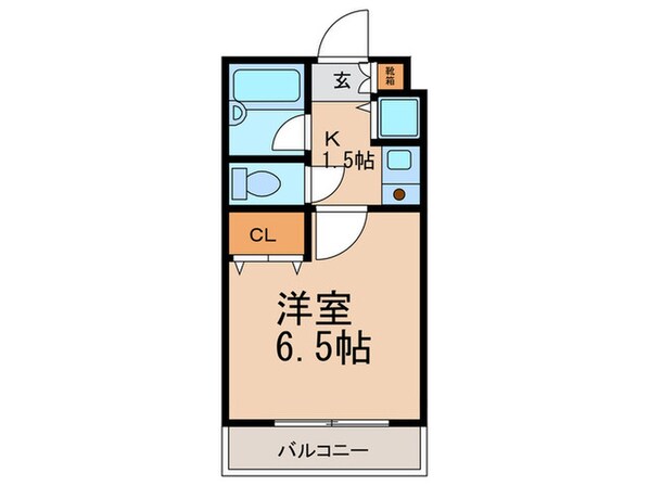 シャトラン弓木三番館の物件間取画像